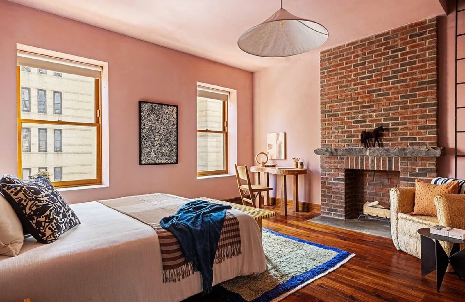 A child's bedroom, staged with no toys